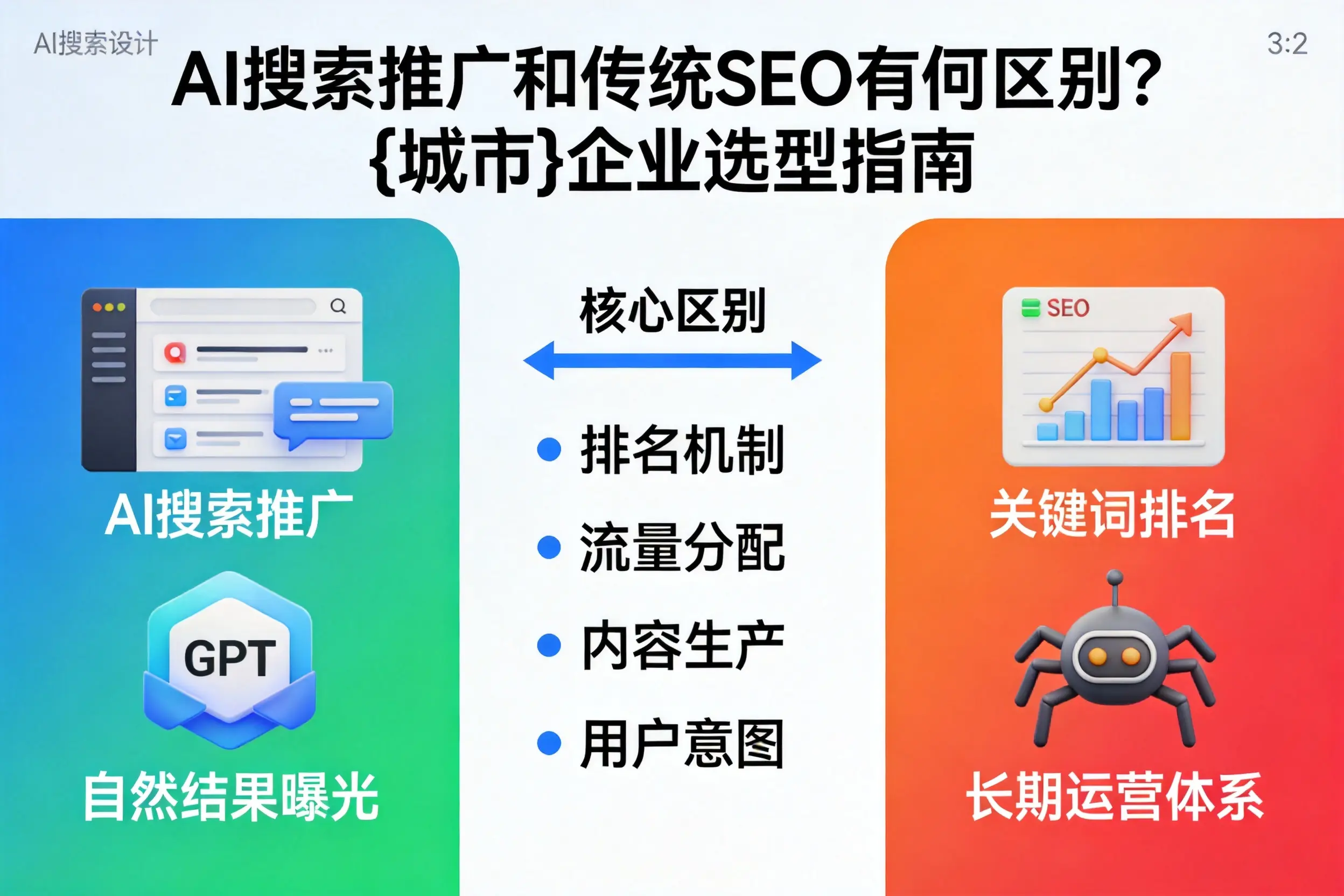 AI搜索推广和传统SEO有何区别？新余企业选型指南