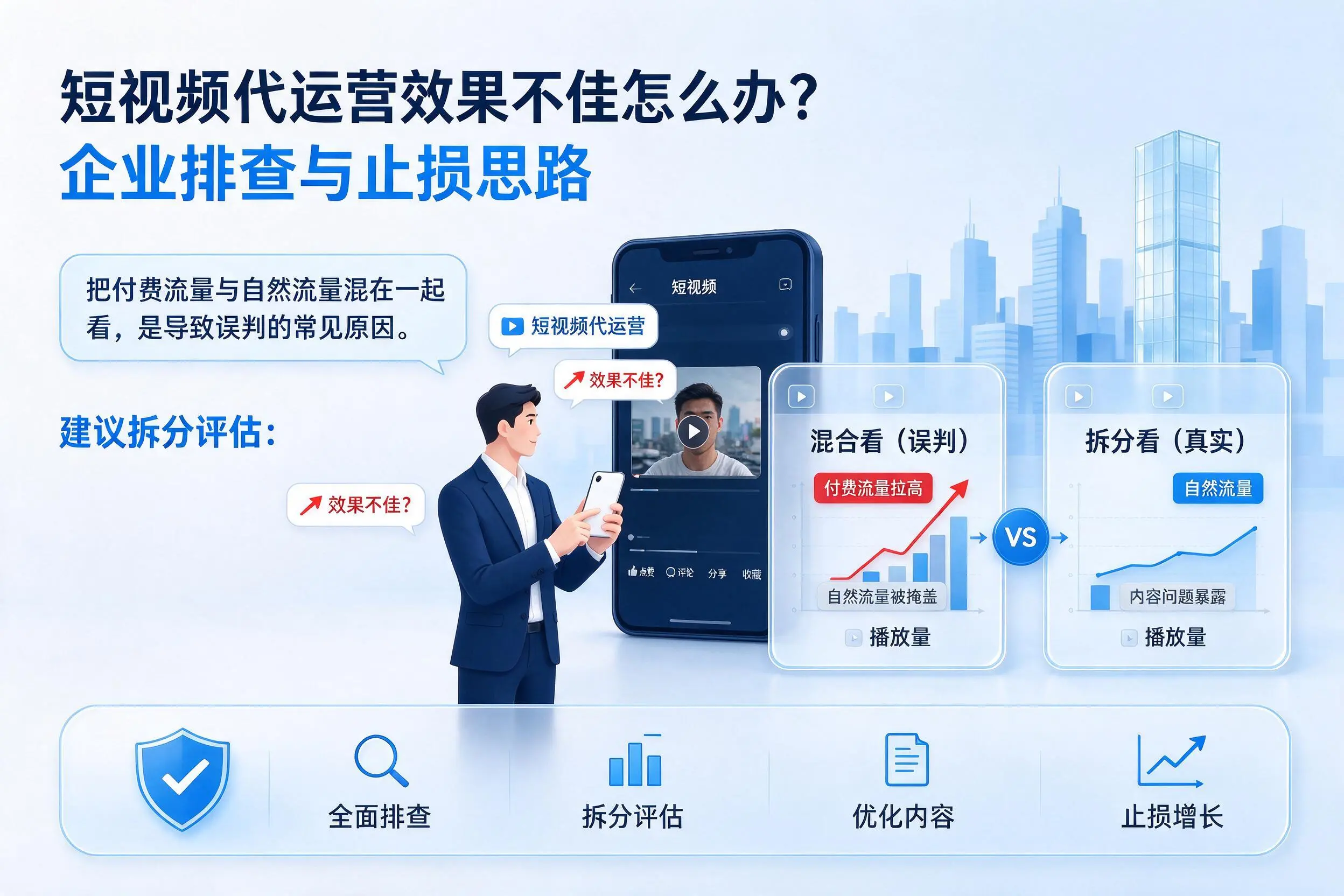 短视频代运营效果不佳怎么办?新余企业排查与止损思路