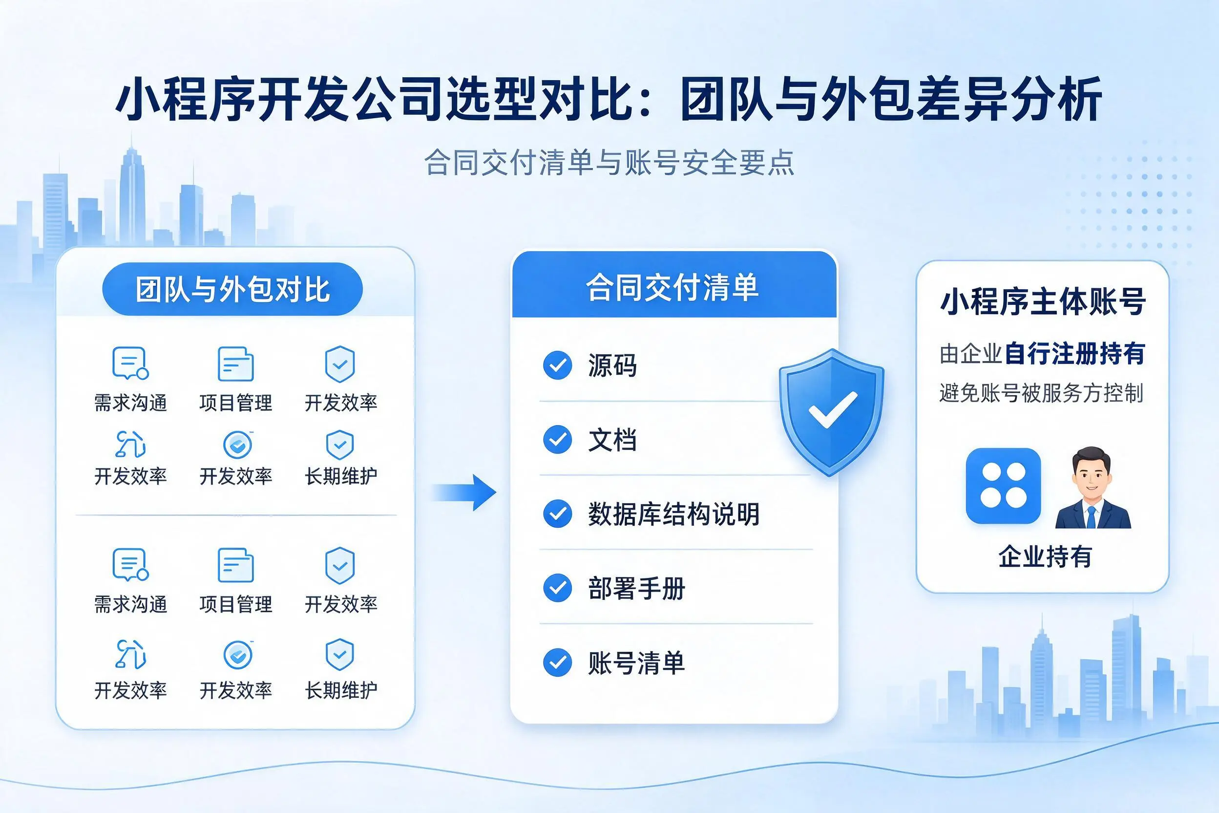 新余小程序开发公司选型对比：团队与外包差异分析
