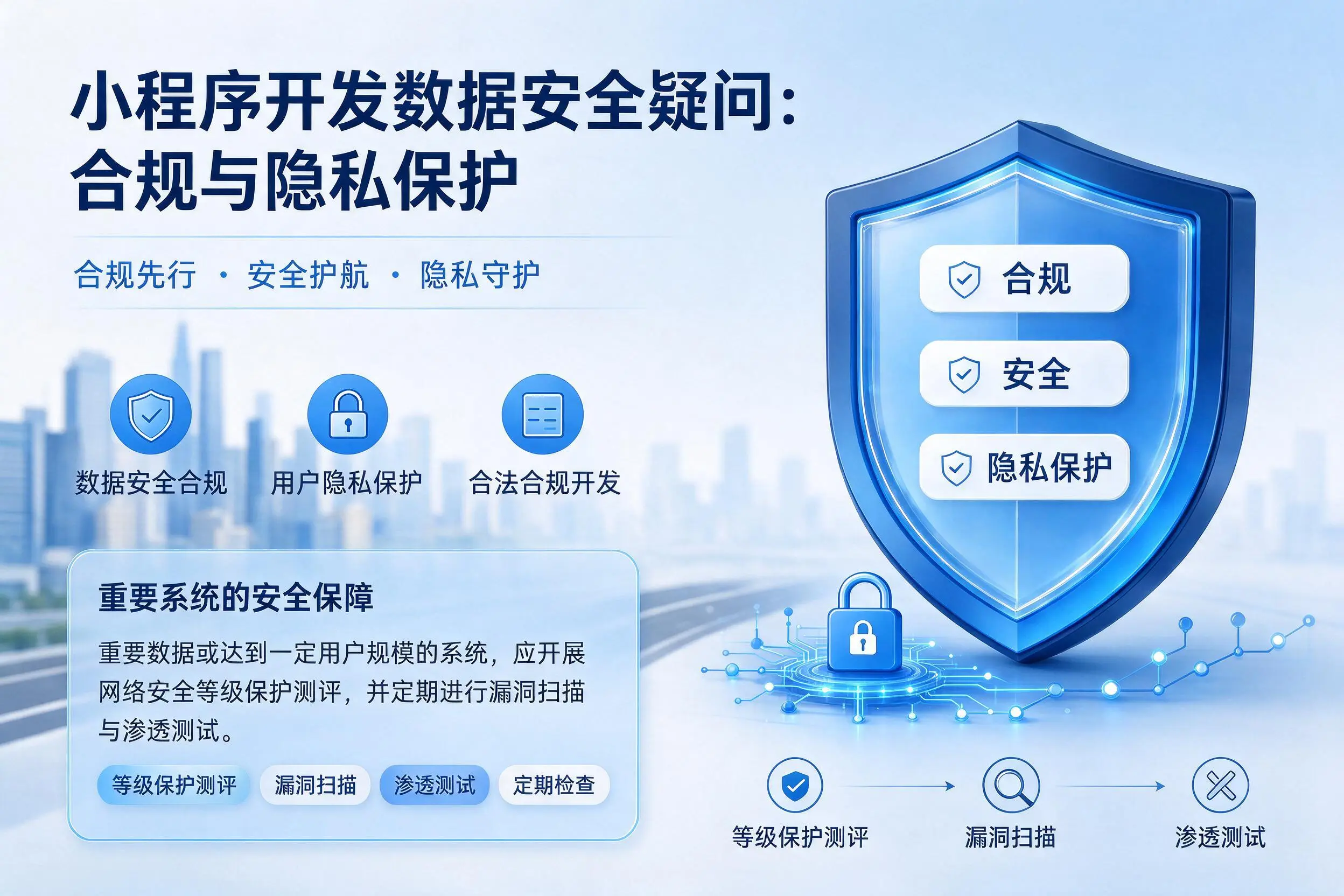 新余小程序开发数据安全疑问:合规与隐私保护