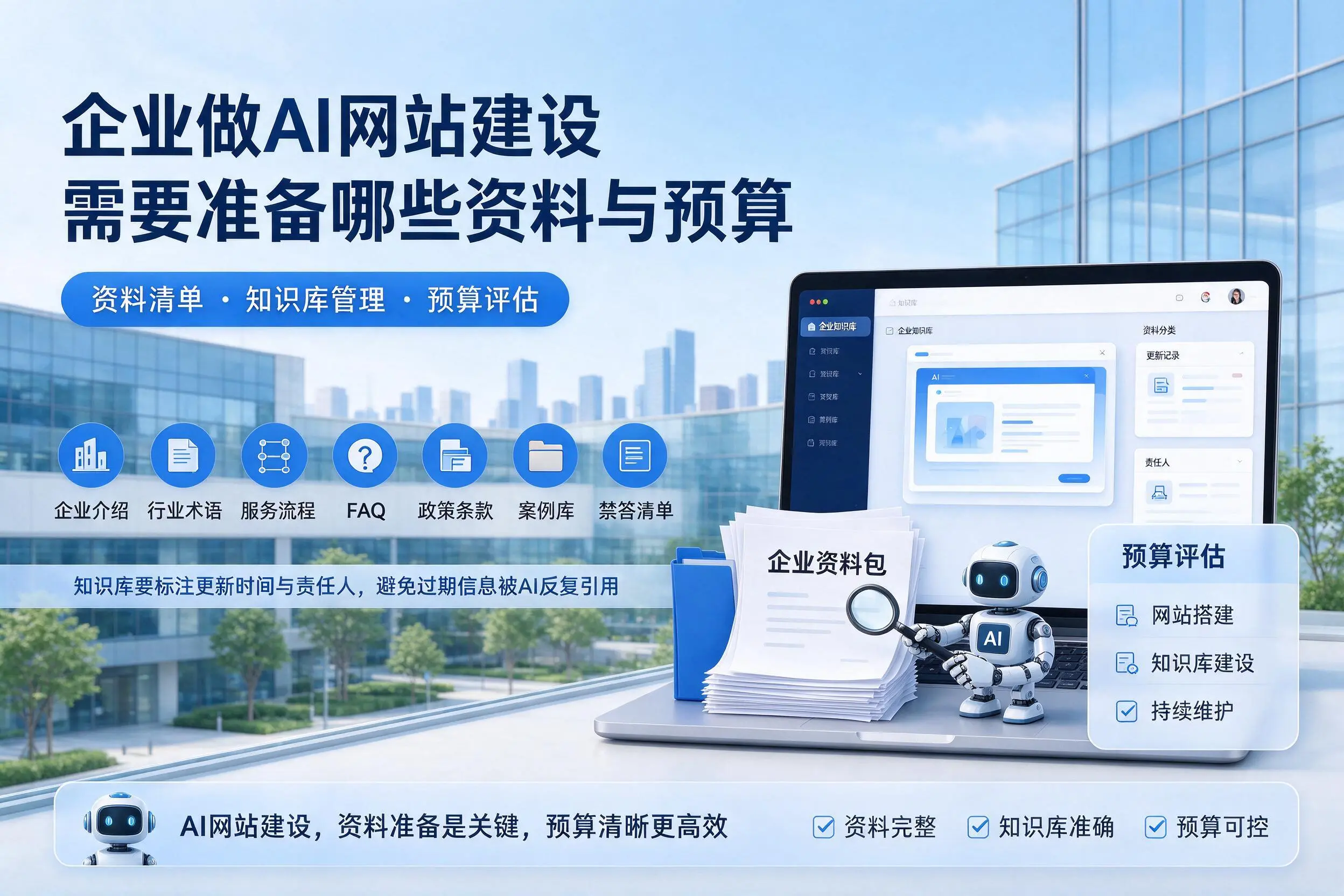 新余企业做AI网站建设需要准备哪些资料与预算