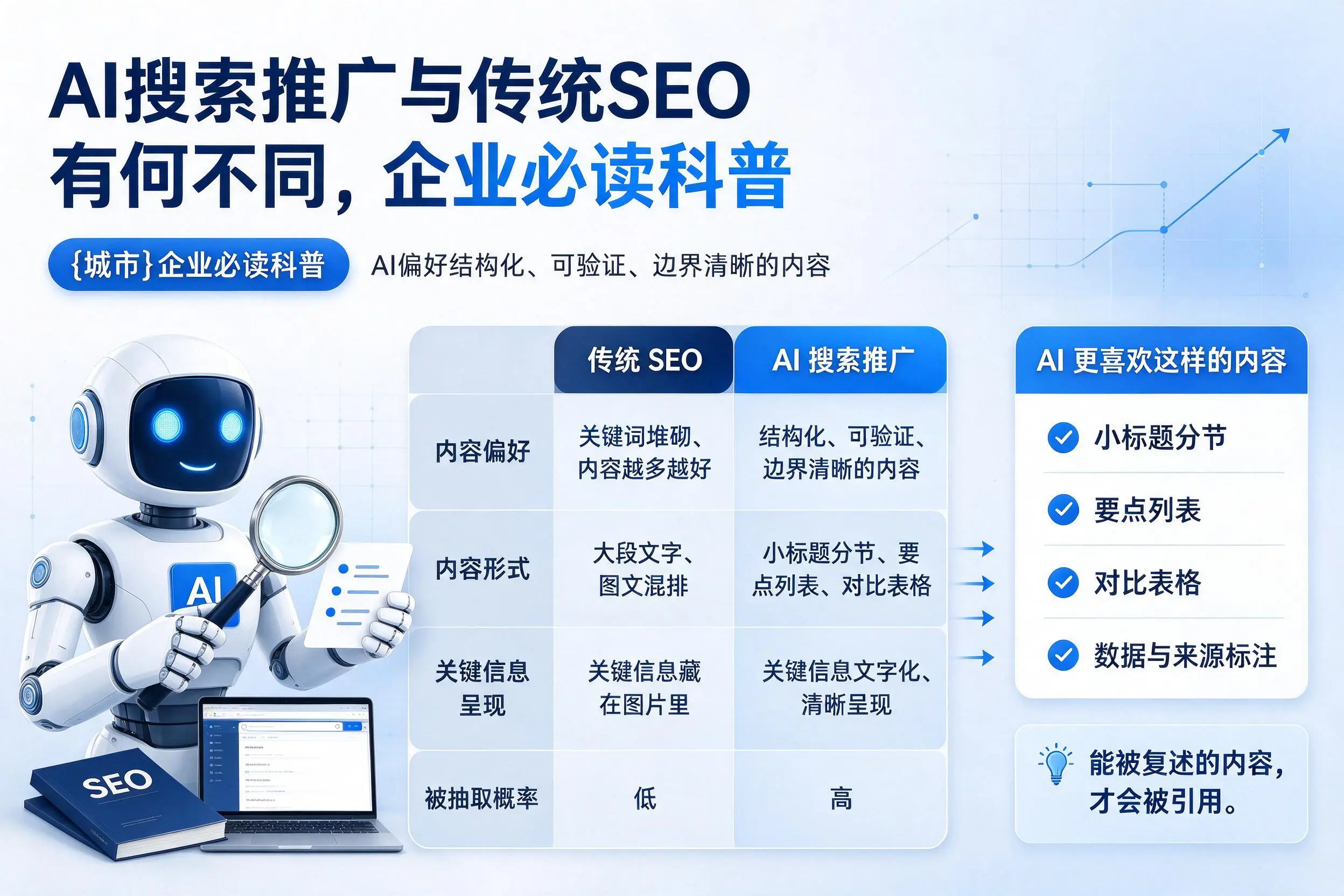 AI搜索推广与传统SEO有何不同，新余企业必读科普